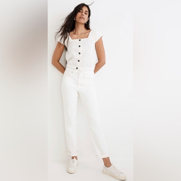 Madewell Denim - NEW MADEWELL - The Girljean in Tile White (formerly the Roadtripper Boyjean)